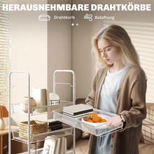 Mobile Storage Islands - White - View 5