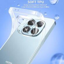 Ultra Thin Soft Case Compatible With Xiaomi Note 15 Pro Plus Pro+ 4G 5G Clear Transparent Shell Shockproof Slim TPU Cover - Clear - View 5
