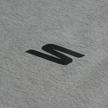 Skechers Unisex Raglan Long Sleeve T-Shirt Skin-Friendly Breathable Loose Color-Block Base Layer Top - Dark Grey - View 7