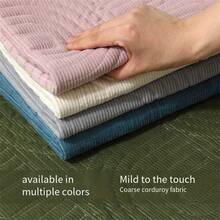 1pc All-Season Corduroy Pet Mat For Dogs And Cats, Non-Slip Dog Bed Pad, Cat Mat, Pet Nest Cushion, Suitable For Medium Dogs, Random Color - Random Color - View 1