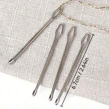 12pcs Drawstring Threader Tool Set, Metal Elastic Cord Threading Needle, Easy Pull Drawstring Replacement Tool For Pants, Hoodies, Shorts Waistbands, Sewing Handmade DIY Clothing Repair Accessories - Needle Threader - View 4
