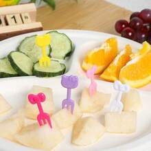 Sanrio 10pcs Hello Kitty Cute Fruit Forks, Party Dessert Forks, Suitable For School And Various Occasions, Reusable, Suitable For Fruit, Cake, Ice Cream - Summer Tableware, Lunch Box, Plate Decoration, Restaurant - Home, Outdoor Picnic - A - View 8