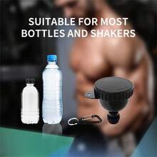 2pcs Protein Powder Portable Container Funnel - Mini Funnel With Keychain And Key Ring, Water Bottle Funnel, Suitable For Water Bottles And Shaker Cups - Multicolor - View 8