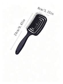 1pc Flexible Massage Hair Brush, Hollow Design, Unisex, Wet & Dry Use, Multi-Functional, Suitable For All Hair Types, Mother's Day Gift, Friend Gift, Couple Gift, Family Gift, Travel Essential, Styling Comb, Back Grooming Comb - A - View 8