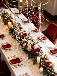 1/2/4/8 قطع من خرز الزينة بطول 1 متر لشجرة عيد الميلاد، ديكور مشهد العطلات DIY - متعدد الألوان - مشاهدة 2