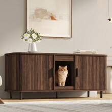 Furniture Brown 140 X 50 X 60 Cm - Walnut - 查看 3