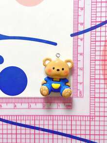 10/20/100pcs Glossy Cartoon Animal Pendants DIY Handmade Keychain Charms Bag Accessories - Multicolor - View 5