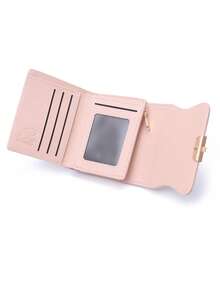 Popular Short Wallet Multi-Functional 70% Off Bag Student Coin Zipper Wallet Multi-Card Slot ID Card Storage Bag Daily Travel Short Wallet - Pink - View 6