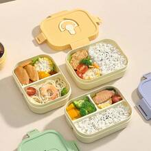 Bento Box Adult, Compartment Food Container, Microwavable Lunch Containers, PP Meal Prep Containers With Dividers, Leakproof Student Lunch Box With Lid, Divided Food Storage Containers, Adult Lunchable Snack Containers, Travel Food Containers - Multicolor - View 2