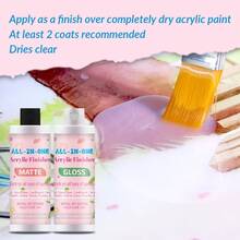 Acrylic Varnish - Water-Based Sealant, Super Glossy, UV Resistant, Anti-Cracking, Suitable For Wood, Clay, Painting, Metal, Plastic, Leather And Textile Arts And Crafts - A - View 2