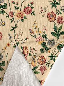 ADFHP Women's Sweater, Vintage Multicolor Floral Print V-Neck Button Front Long Sleeve Knit Cardigan, Casual Loose Top For Fall/Winter Social Occasions - Multicolor - View 5