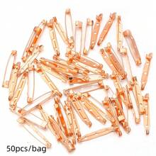 50pcs Iron Perforated Brooch Pins With Safety Clasp, Corsage Base Pins With Lock Head, Tie Pin, DIY Corsage Badge Hair Accessory Base, Jewelry Making Supplies - Brooch Base - View 21