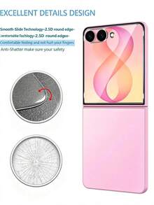 4-In-1 Set [2026 New] 2 Packs 9H Tempered Glass Screen Protector ForSamsung Galaxy Z Flip 8 (Front Screen Only) + 2 Packs HD Camera Lens Protector, Bubble Free, 9H Hardness, Fingerprint Unlock & Face ID Compatible, Easy Install, Case Friendly - Clear - View 3