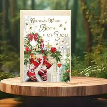 Charming Christmas Greeting Card With Envelope - Perfect For Sisters, Brothers Or Best Friends - Beautiful Design With Holiday Socks Theme - Sets - View 6