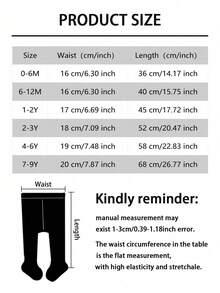 4/1pc/Pack Baby Girls Heart Jacquard Tights, Spring/Autumn Large PP Crotch Infant Leggings, Multi-Color Versatile Toddler Tights - Multicolor - View 9