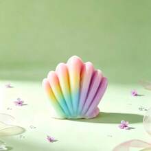 1pc Creative Handmade Small Shell Scented Candle Home Fragrance Gift Souvenir Fragrance Shaped Candle Silicone Mold - White - View 3