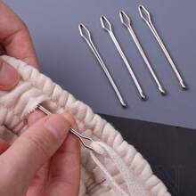 12pcs Drawstring Threader Tool Set, Metal Elastic Cord Threading Needle, Easy Pull Drawstring Replacement Tool For Pants, Hoodies, Shorts Waistbands, Sewing Handmade DIY Clothing Repair Accessories - Needle Threader - View 6
