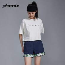Phenix Urban 女款夏季運動短褲，快乾、寬鬆版型、休閒、透氣舒適 - 藏蓝色 - 查看 1