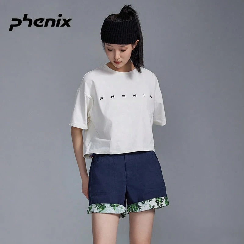 Phenix Urban 女款夏季運動短褲,快乾、寬鬆版型、休閒、透氣舒適 - 藏蓝色 - 查看 1