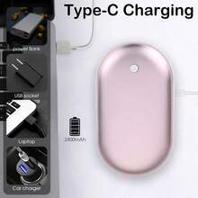 1PC Double-Sided Heating USB Fast Charging Hand Warmer, Portable Pocket Hand Warmer For Outdoor Sports, Home, Office, Winter Heating Essential - Winter Gift 1200/2400mAh - Multicolor - View 11