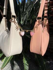 Accessoire de chaîne de breloque de sac fraise douce, pendentif de chaîne à nœud avec fermoir mousqueton en forme de cœur, style esthétique rose mignon, accessoire de sac à dos et de sac à main pour filles, porte-clés exquis, pendentif fraise en résine transparente avec décoration de nœud, palette de couleurs rose doux, peut décorer les sacs à main, les sacs bandoulière, les sacs à dos, très accrocheur en tant que breloque de sac, convient pour les cadeaux de couple, les cadeaux d'anniversaire, les cadeaux de fête, les charmes de sac à dos, les cadeaux de remise de diplôme, les accessoires quotidiens, la décoration de la maison, les cadeaux pour les meilleures amies - Multicolore - Voir 3