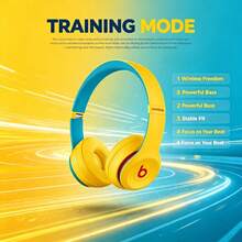 Headset Nirkabel On-Ear Beats Solo3, Desain Lipat Ringkas untuk Mudah Dibawa, Pilihan Warna Cerah dan Modis, Konektivitas Bluetooth yang Andal, Headphone Ringan yang Dapat Dipakai untuk Gaya Jalanan, Pelajar & Pecinta Musik - View 6