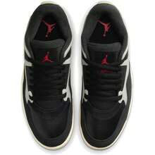 NIKE Air Jordan 4 RM Men's Trainers Sneakers Variant 1 - Black Gym Red Sail - View 4