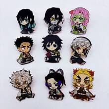 KIMETSU NO YAIBA 1 Set 9 Buah Lencana Mini Karakter yang Sangat Lucu. Terbuat dari Akrilik, ukurannya kecil dan ringan, sehingga cocok untuk digantung di tas sebagai hiasan. Tersedia berbagai gaya untuk dipilih. - MultiWarna - View 5