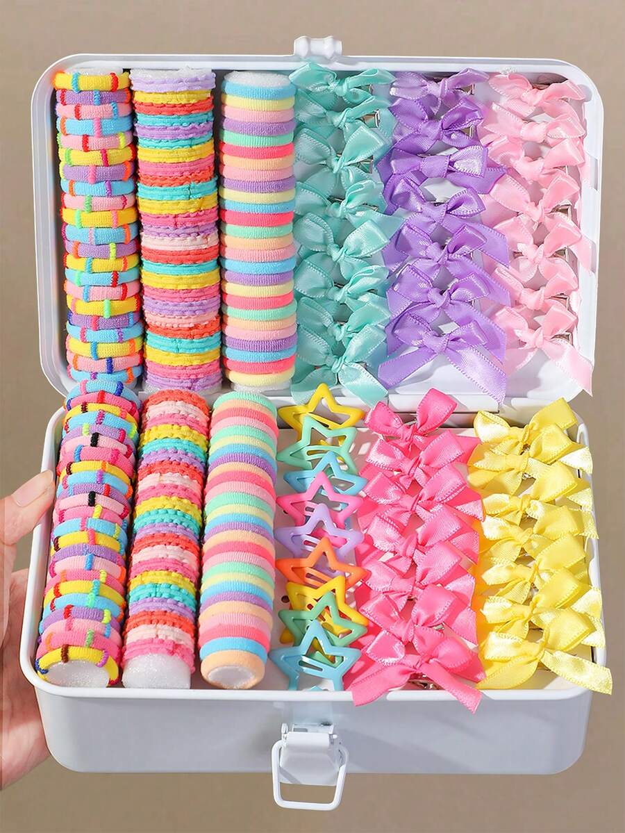 165pcs Colorful Baby Girls Bow Ribbon Hair Clips Cute Princess Hair ...