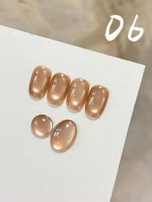 TIANMEI CHULIAN 10ml 冰透通用月光夜曲貓眼凝膠指甲油，2026新秋季流行美白裸色梅納玻璃珠美甲用品，秋季淺棕色美甲 - 彩色 - 查看 19