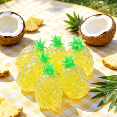 New Realistic Crystal Pineapple Toy, Creative Parent-Child Interactive Fun Toy, Squishy, Squishies, Squishy Toys, Toys, Crunchy Squishy, Squishes, Squish, Halloween Decor, Halloween, Squishy's