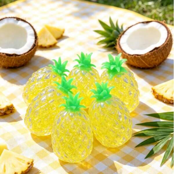 New Realistic Crystal Pineapple Toy, Creative Parent-Child Interactive Fun Toy, Squishy, Squishies, Squishy Toys, Toys, Crunchy Squishy, Squishes, Squish, Halloween Decor, Halloween, Squishy's