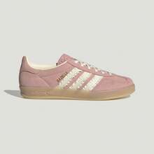 Adidas GAZELLE INDOOR Song Yuqi Style "T-Toe" Classic Sports Skate Shoes Training Shoes JS1413 - Pink - View 1