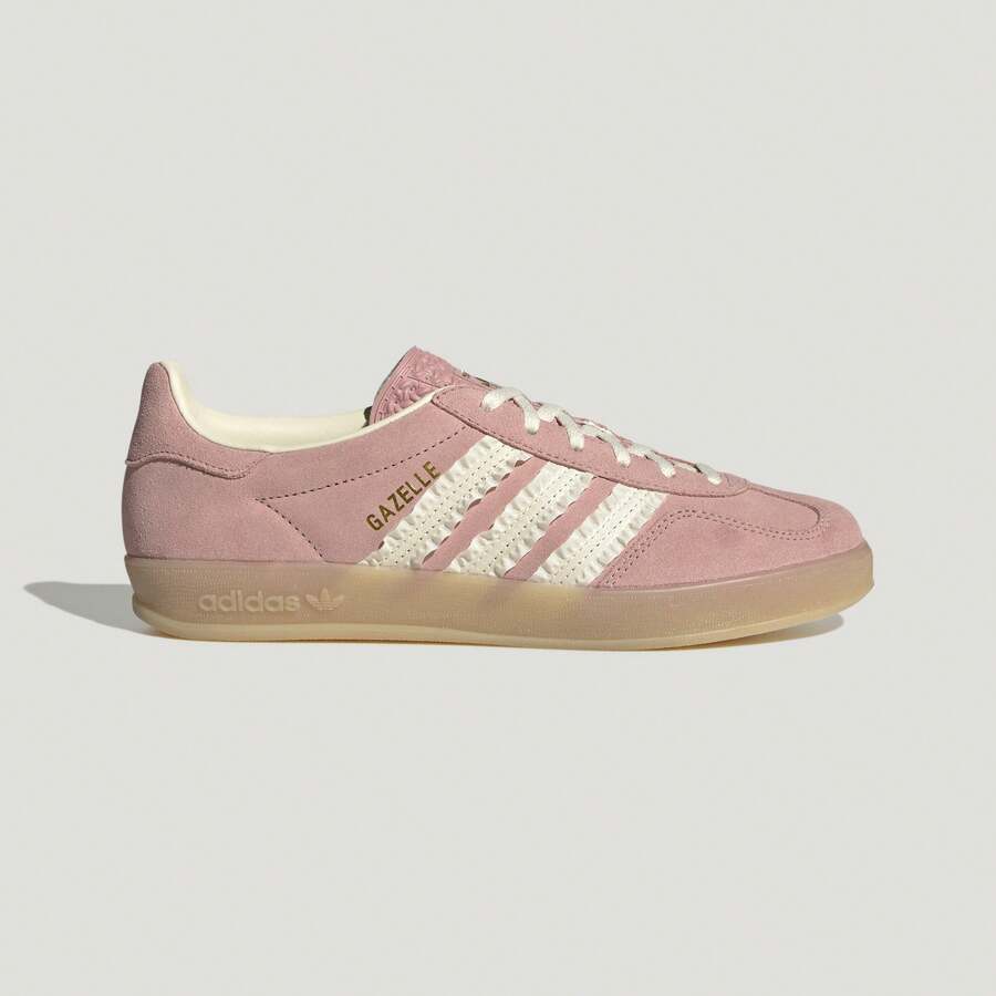 Adidas GAZELLE INDOOR Song Yuqi Style "T-Toe" Classic Sports Skate Shoes Training Shoes JS1413 - Pink - View 1