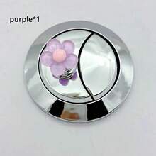 1/2pcs - Easy-Press, Cute & Charming Cartoon Toilet Flush Handle, Fashionable Bathroom Accessory, Elegant, Suitable For Long Nail Care - A - View 11