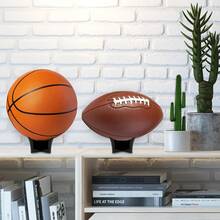 1/4 Ball Display Stand, PMMA Acrylic Black Minimalist Cross Design, Stable Non-Slip Support For Ball Display, Dust-Proof Storage And Display, Suitable For Basketball, Football, Volleyball, Rugby Collection Display, Fan Home Exhibition Ball Storage Decor - Multicolor - View 6