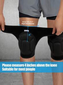 Shock-Absorbing Foam Knee Pads Sports Protection Non-Slip Knee Brace For Sports Ground Dance Studio Ski Resort For Women And Men Ergonomic Compression Sock Cycling Support Joint Protection Gym Accessories Hiking Essentials Workout Sets Women - Multicolor - View 10