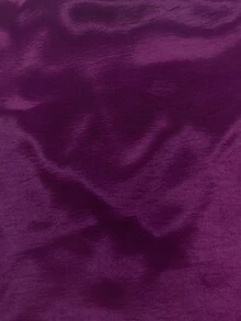 1件女士纯色缎面V领短袖T恤衬衫，优雅时尚，适合日常、办公、居家、约会、春夏休闲穿着。 - 紫色 - 查看 9