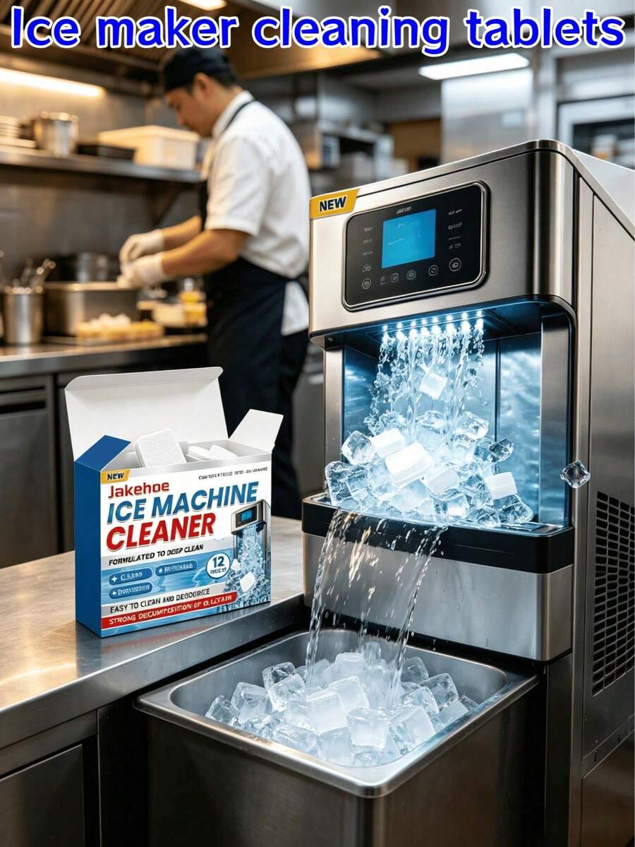 Ice Maker Cleaning Tablets, Gentle Household Cleaning, Descaling & Deodorizing, Daily Maintenance For Ice Maker