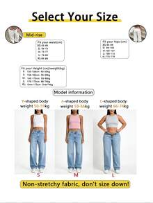 Elegant Fashionable Casual Vacation Women's Jeans, Loose Fit, With Pockets - White - View 9