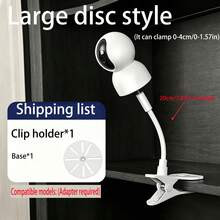 1‑2Pcs Portable Flexible Camera Clamp Mount, Universal Punch‑Free Bendable Bracket Base, Webcam Monitor Camera Holder Stand - Multi-color - View 10
