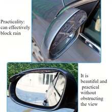 2pcs Car Rearview Mirror Rain Visor, Car Side Mirror Rain Guard, Waterproof Car Rearview Mirror Rain Cover, Universal Fit For Sedan, Truck And SUV - 2pcs Rearview Mirror Rain Guards - View 9