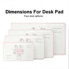 1pc Pink Girl Leather Mouse Pad, Large XXL Cute Angel Non-Slip Cute Girl Desktop Decor, PC Gamer Laptop Keyboard Office Accessories, Leather Desk Mat, Suitable For Office, Home, Workbench And Gaming - View 4