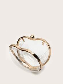 Mini Round Transparent Chain Handbag - Clear - View 10
