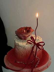 6/12入彎曲彩色生日蠟燭，生日蛋糕裝飾插牌，蛋糕裝飾，烘焙用品，烘焙店裝飾 - 紅色 - 查看 7