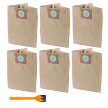 Vacuum Bags For 6-10 Gallon Commercial Wet/Dry Vacuum Cleaners DXVA19-4101, Dust Collection Bags With Filters, Compatible With Vacmaster VHBM, BM08 Accessory Kits, Replacement Filter Bags - View 2