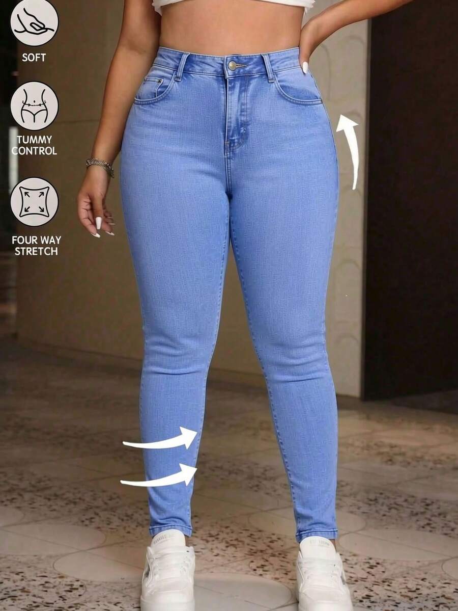 Women Jeans - Light Wash - View 1
