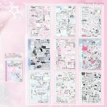 1pc 30 Sheets Korean Ins Style Sticker Book, Scrapbook Decoration Material For Guka Collage, Suitable For Luggage, Laptop, Phone, Guitar, Notebook - Dream Island Sequel - View 7