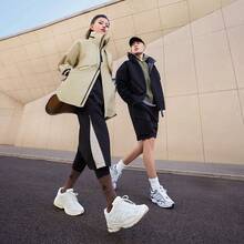 Adidas SPIRITAIN 2.0 Thick Sole Mesh Sports Casual Chunky Sneakers "Light Seeker" IH0274 - Black and White - View 4
