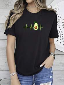 Women T-Shirts - 黑色 - 查看 1